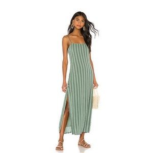 Amuse Society Green Striped Dress